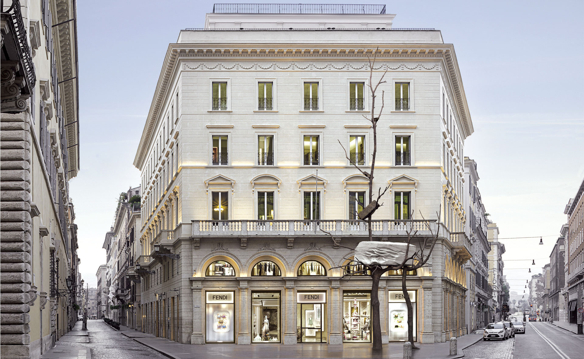 Le sculture di Giuseppe Penone a Roma e la collaborazione con Fendi