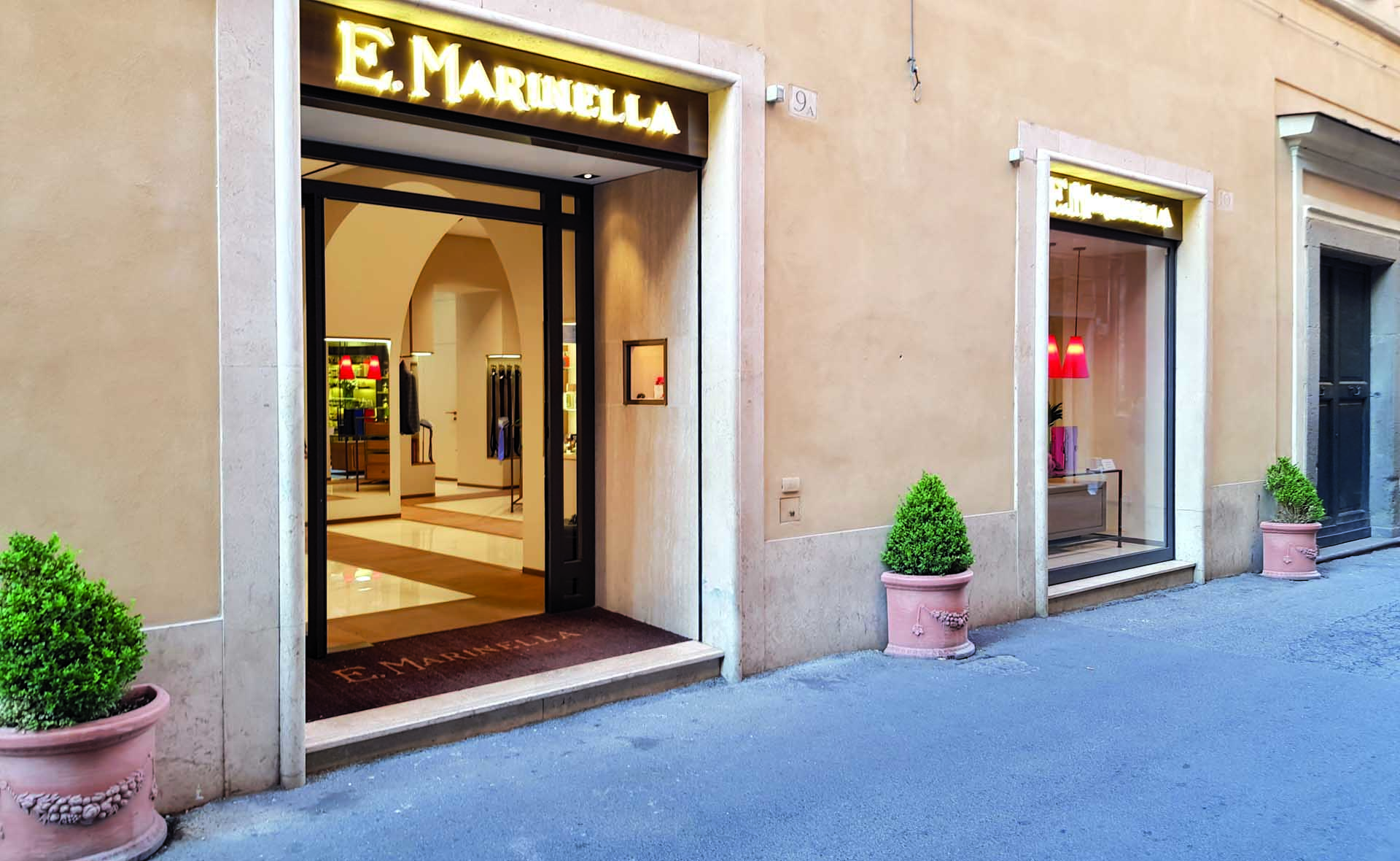 La cravatte Marinella e la nuova boutique di Roma.